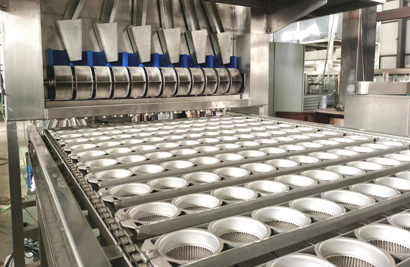 Produktionslinie für gebratene Instant-Rundnudeln